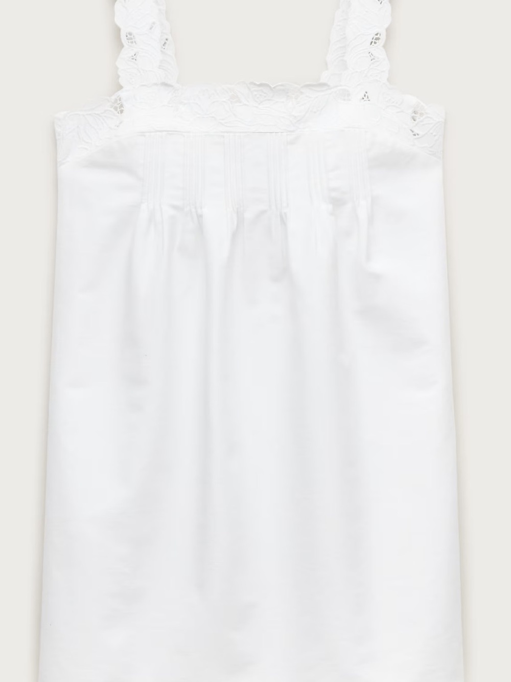 JCrew White Eyelet Trim Sleeveless Mini Dress - Picture 3 of 5